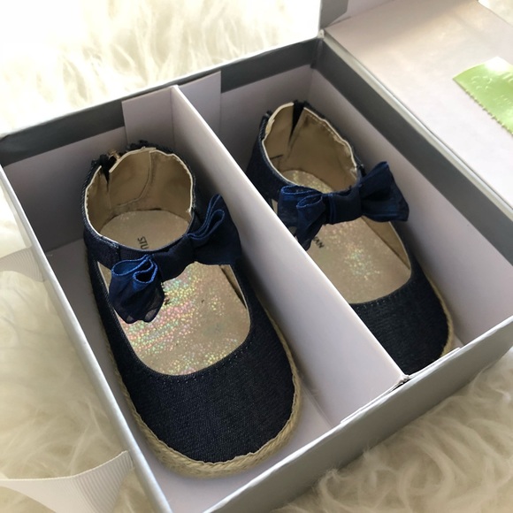 Stuart Weitzman bow jeans baby shoes - Picture 5 of 6